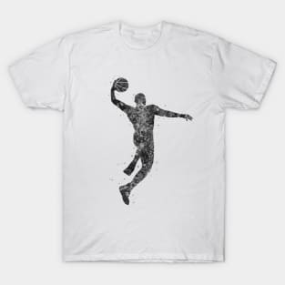 Basketball dunk black and white T-Shirt